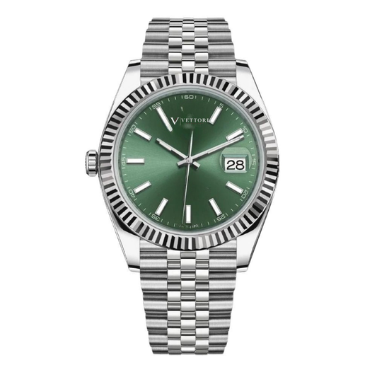 Vettori Classic Date 41mm – Green Sunburst Dial