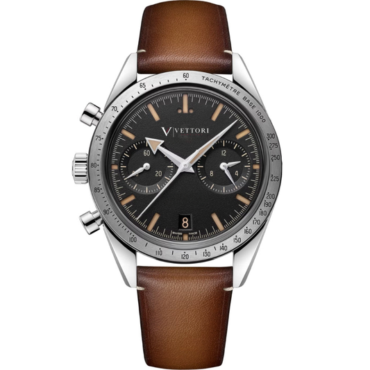 Vettori Heritage Chronograph 41mm – Black Dial